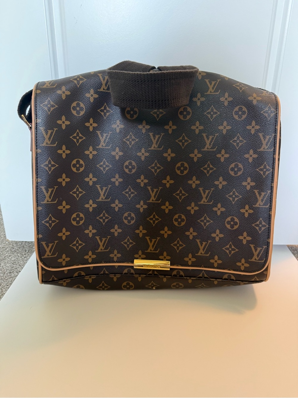Louis Vuitton Monogram Messenger Bag in Brown and Tan